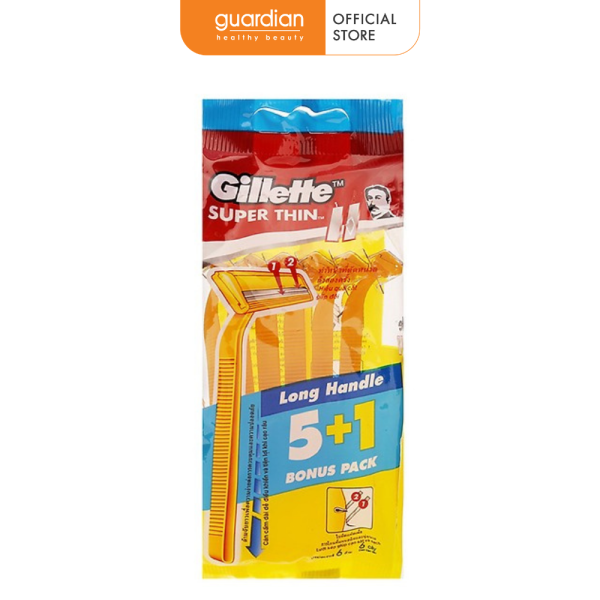Gói 6 Cây Dao Cạo Gillette Super Thin giá rẻ