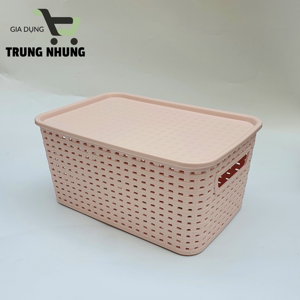 Giỏ đựng đồ, giỏ nhựa có nắp Việt Nhật