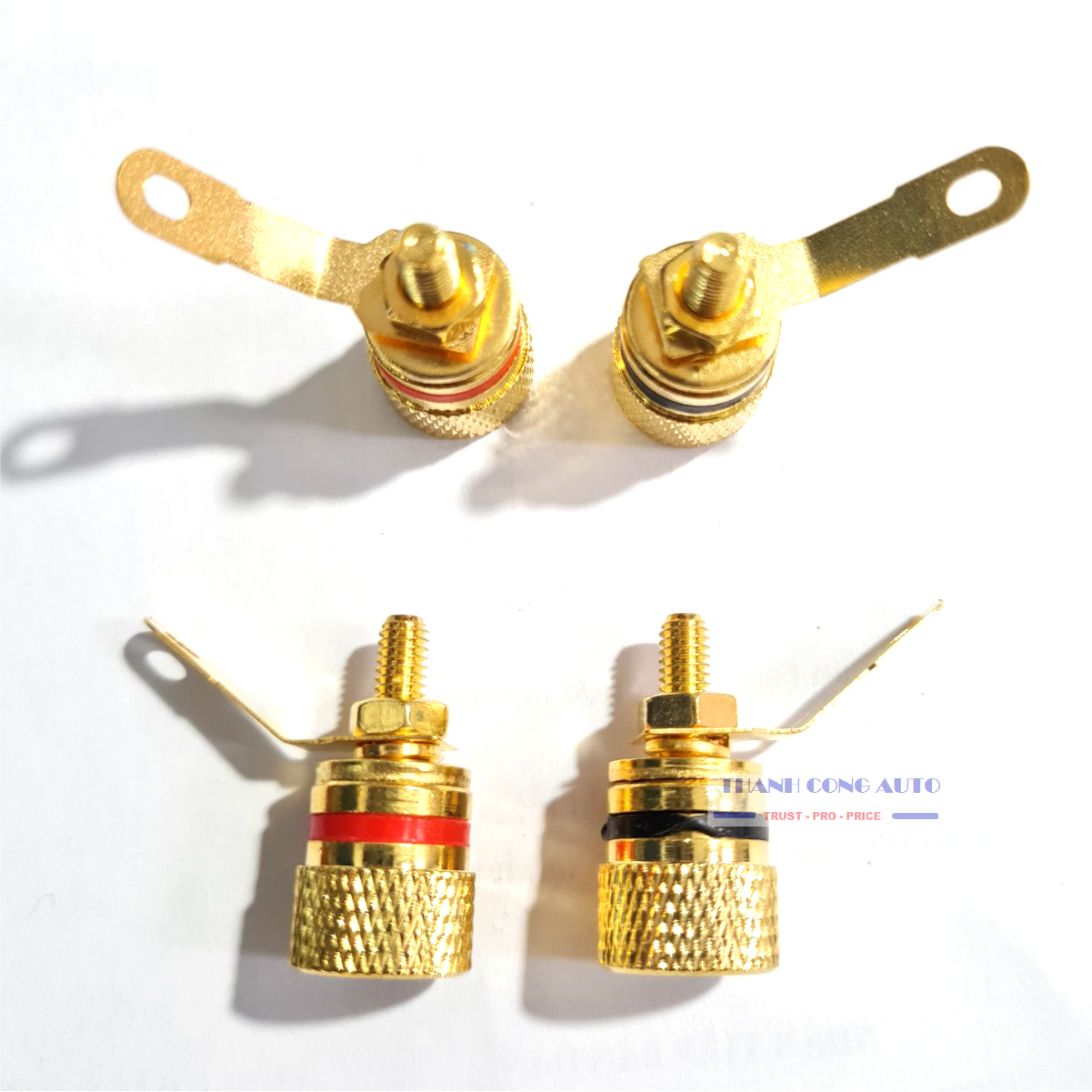 01 Cặp Jack cọc loa bằng đồng mạ vàng cao cấp