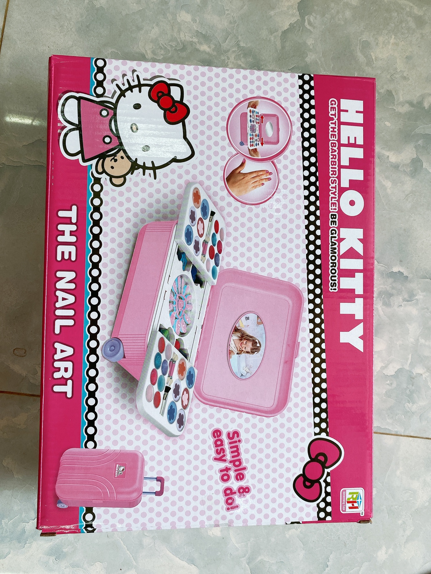 [HCM]Vali trang điểm hello kitty màu hồng