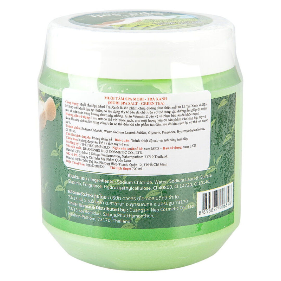 Muối tắm trà xanh Mori 700ml