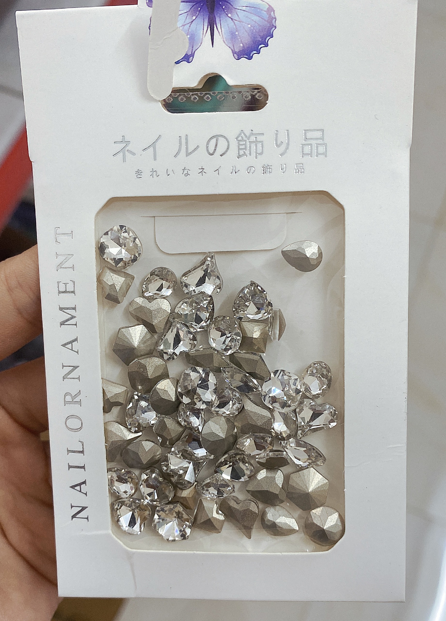 Đá khối chân rùa mix mẫu ,Set 50 viên - Mini Nails