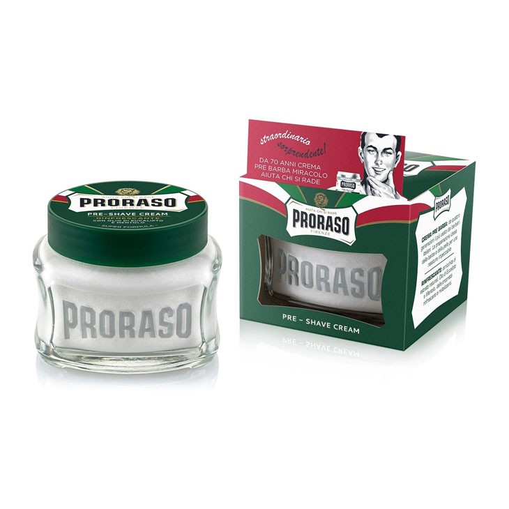 Dưỡng Làm Mềm Râu Proraso Pre-Shave Cream Eucalyptus & Menthol (Green)