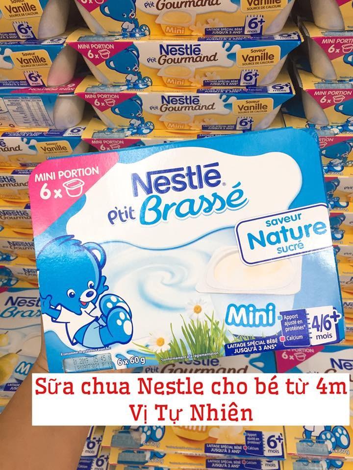Sữa chua Nestle vị tự nhiên (vỉ 6 hộp x 60g)