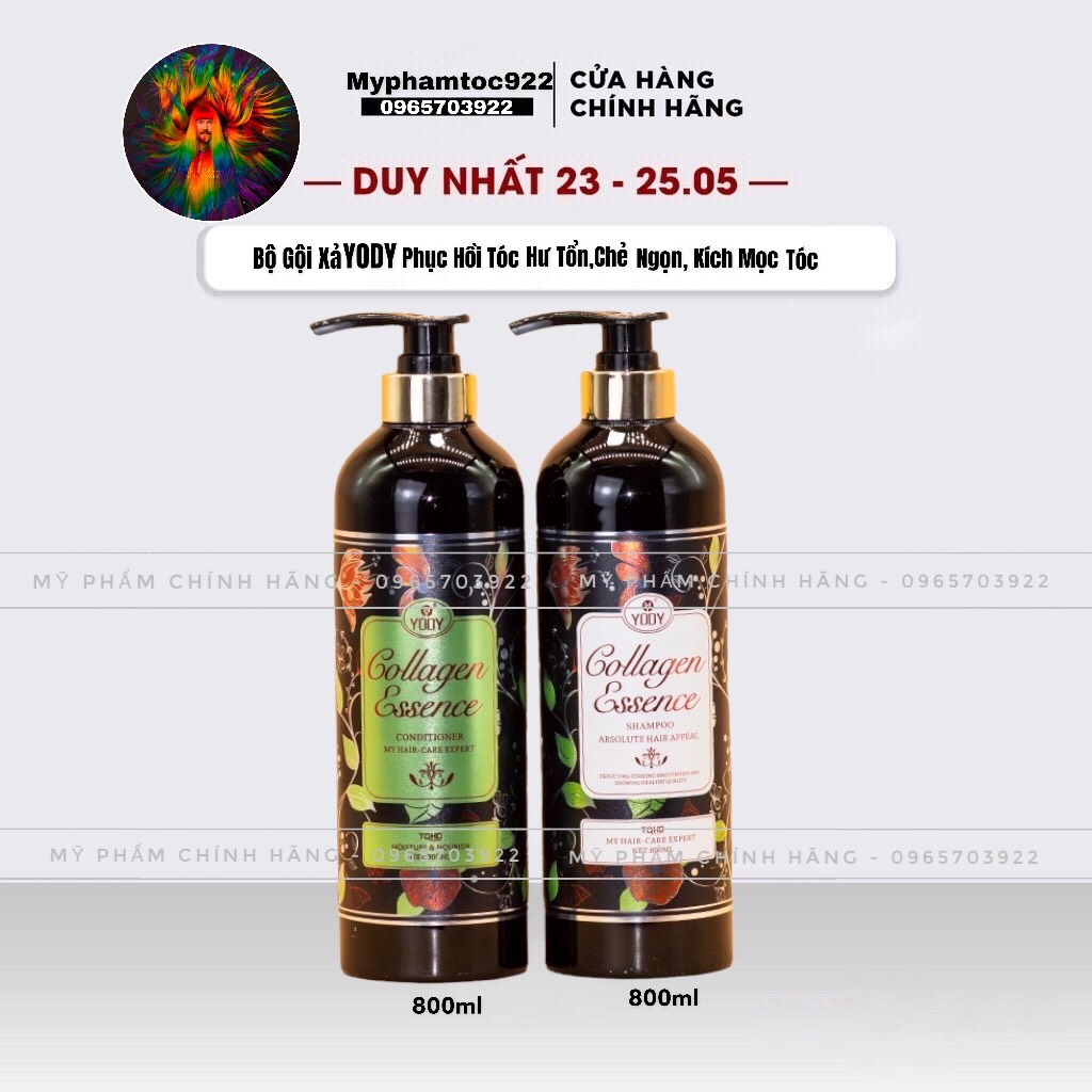 Oil shampoo conditioner pair YODY COLLAGEN ESSENCE - ITALY 800ml X 2