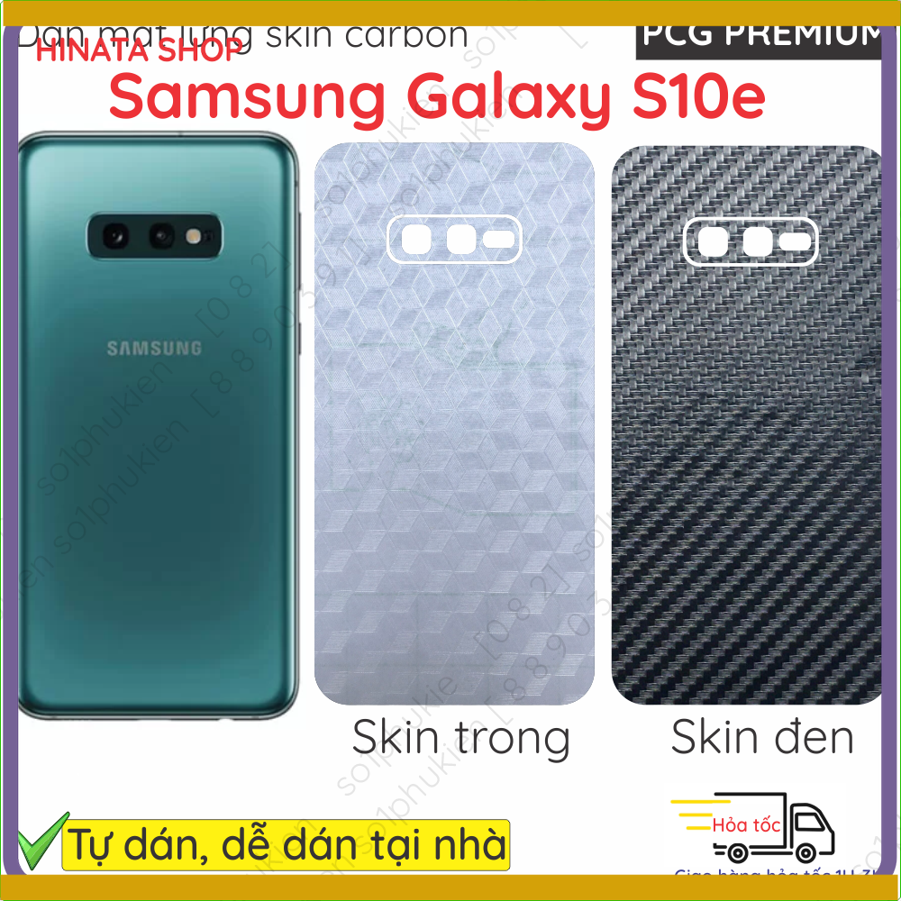 Miếng Dán Mặt Lưng Skin Carbon Samsung Galaxy S10E
