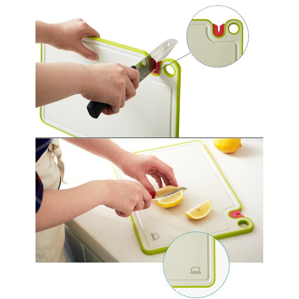🍁 Thớt Kháng Khuẩn Lock&Lock Có Chức Năng Mài Lock&Lock CSC401 Lock&Lock