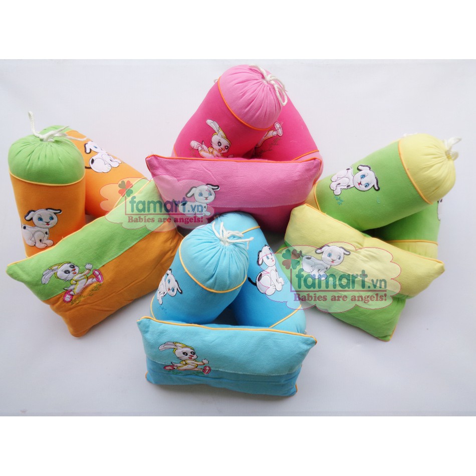 Bộ gối chặn vỏ đỗ hàng đẹp cho bé