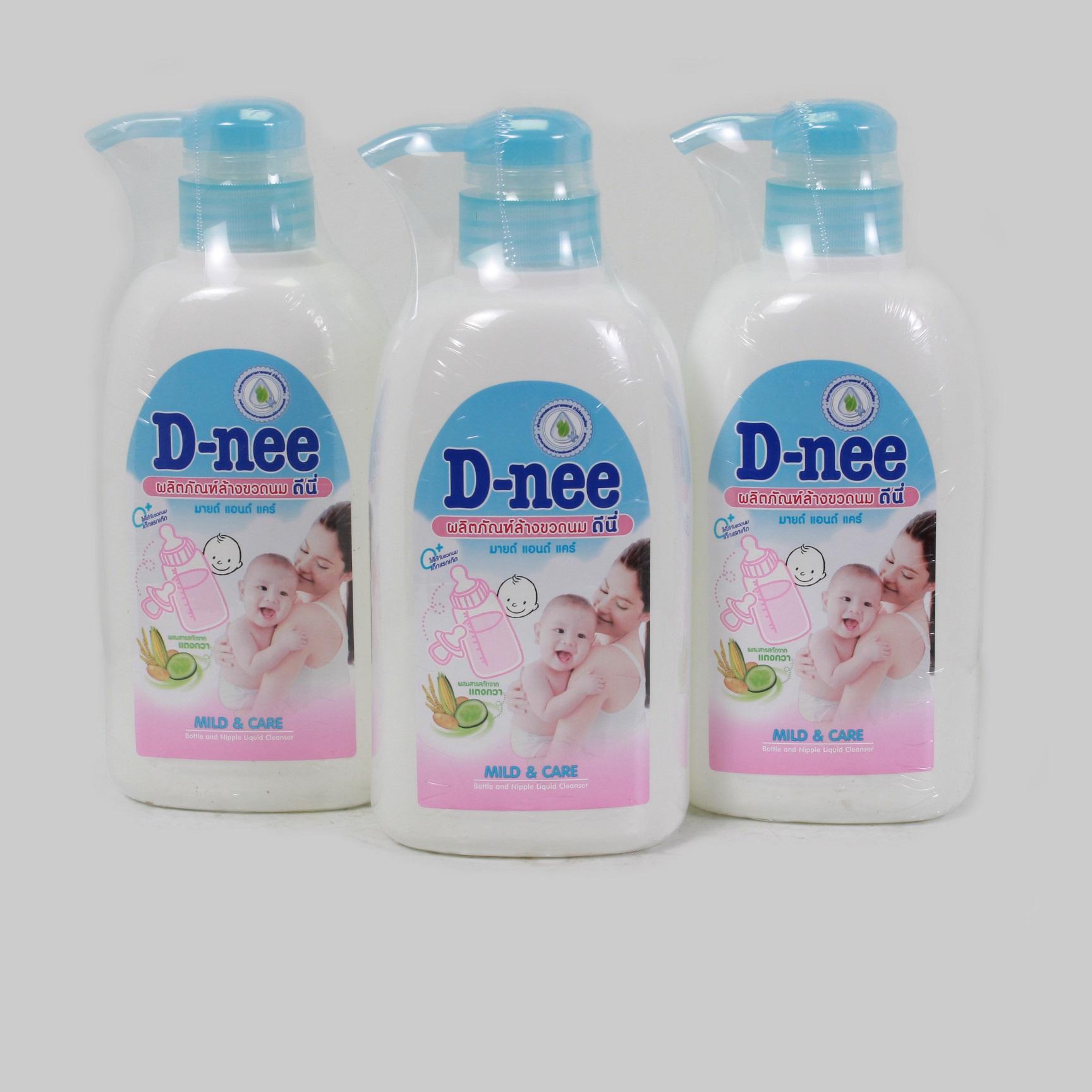 Nước rửa bình sữa và rau quả Dnee 500ml