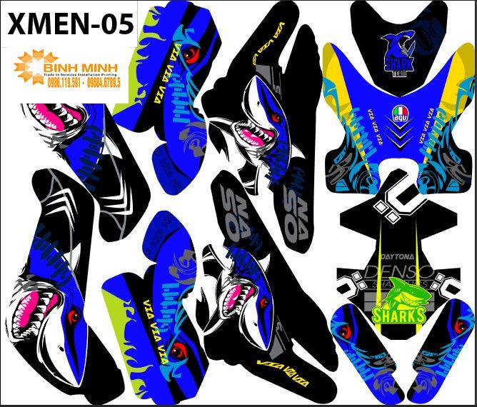 tem trùm xe điện xmen mã  05