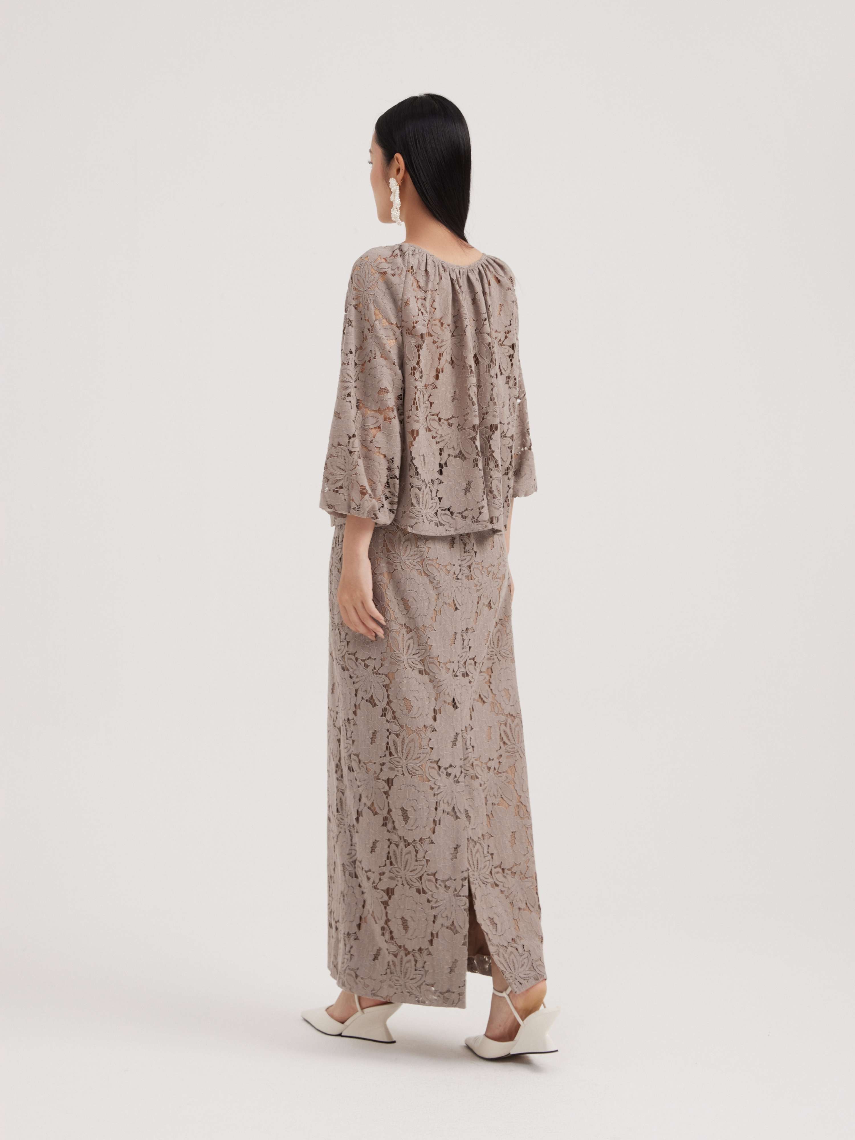Mauve set ren Mauve Lace set