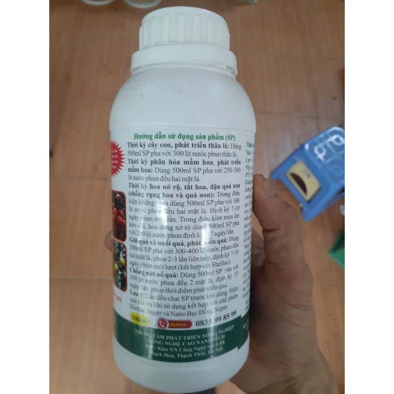Chế phẩm Nano Canxi Super chai 500ml