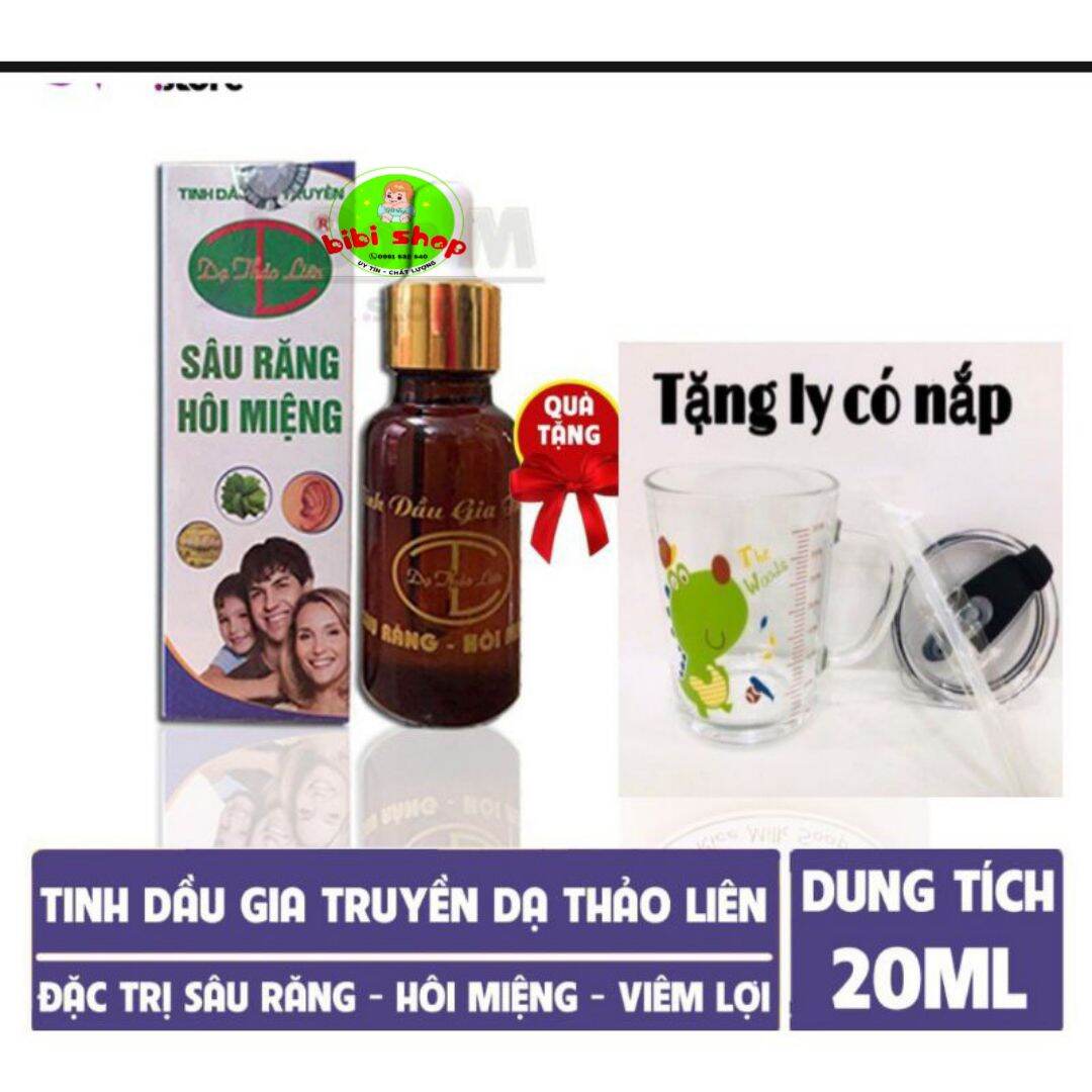 [Chính hãng] Tinh dầu răng miệng Dạ Thảo Liên + tặng ly