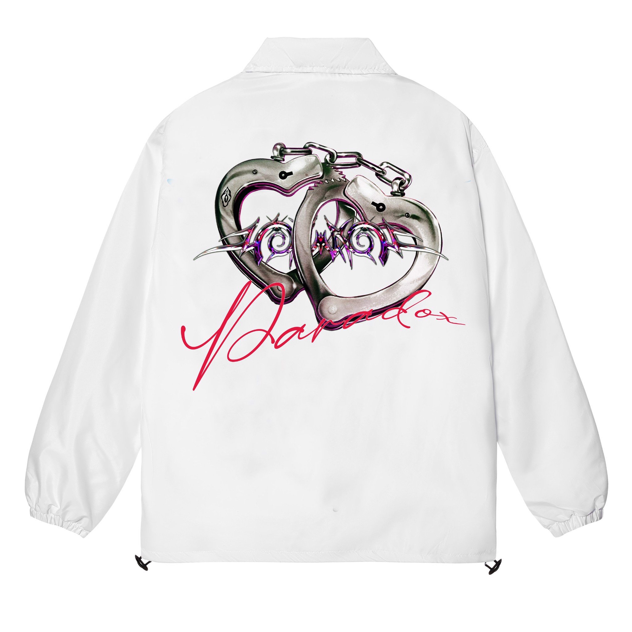 PARADOX Áo khoác dù LOVE HANDCUFFS OVER-PRINTED JACKET