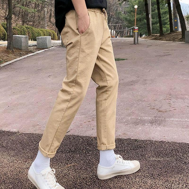 [HCM]VIDEO THẬT - Quần basic pants cực hot - HÌNH THẬT CHỤP CHẤT LIỆU VẢI KAKI