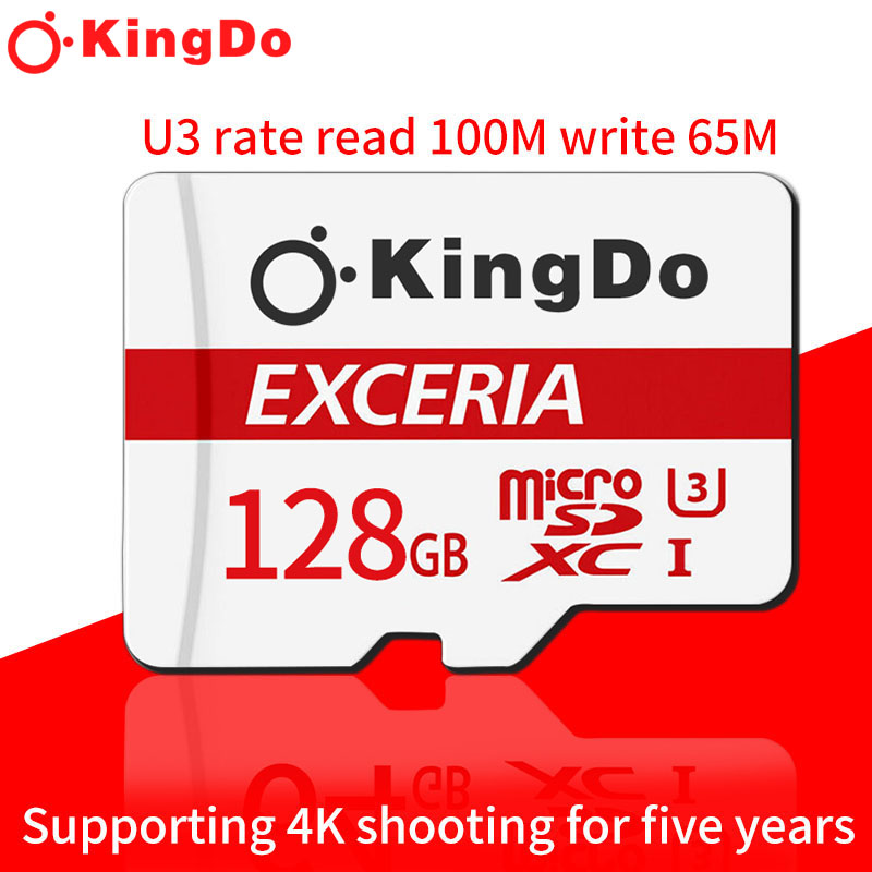128GB  Memory Micro SD Card HC Class 10 128G + Reader  Đồng hồ LED quà tặng