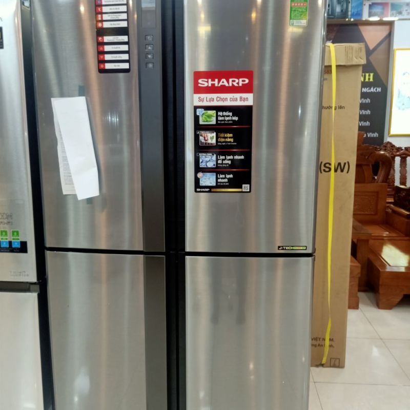 tủ lạnh sharp sj-fx631v-sl