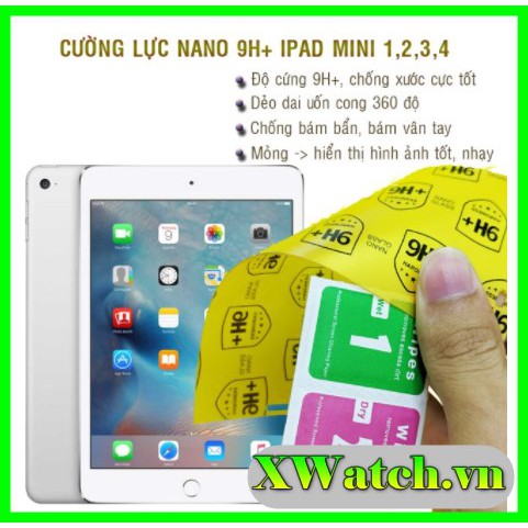 Cường lực dẻo nano 9h+ ipad mini 1, mini 2, mini 3, mini 4, mini 5