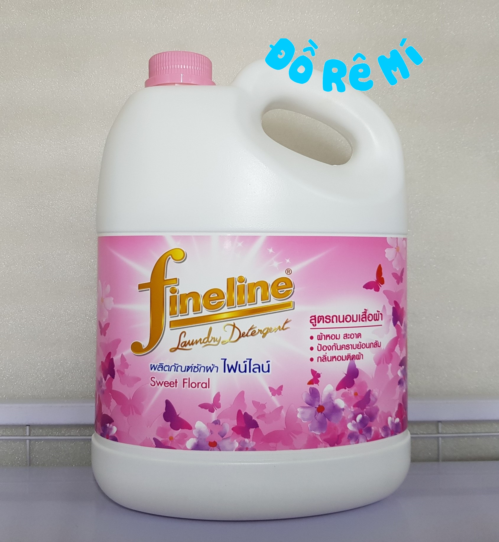 [HCM]Nước giặt xả Fineline 3000ml - Màu hồng