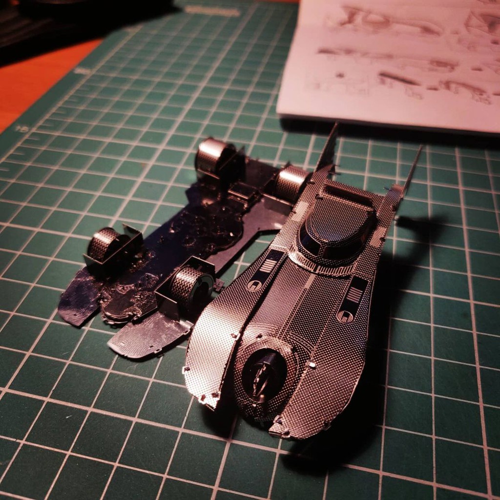 Mô Hình Thép 3D Xe Batman Batmobile 1989 [Chưa Ráp]