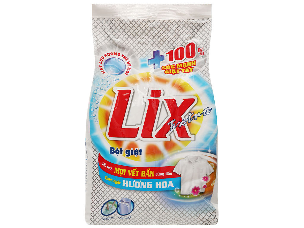 Bột Giặt Lix Extra Hương Hoa Túi 5.5KG
