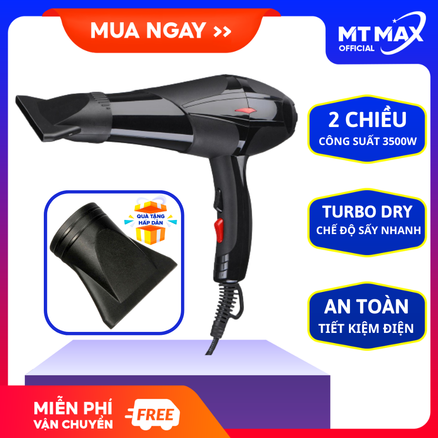 Máy sấy tóc 2 chiều nóng lạnh công suất lớn 3500W, Máy sấy tóc mini tặng kèm đầu tạo kiểu, Máy sấy tóc du lịch, Máy sấy tóc gấp gọn, Máy sấy tóc hình thú