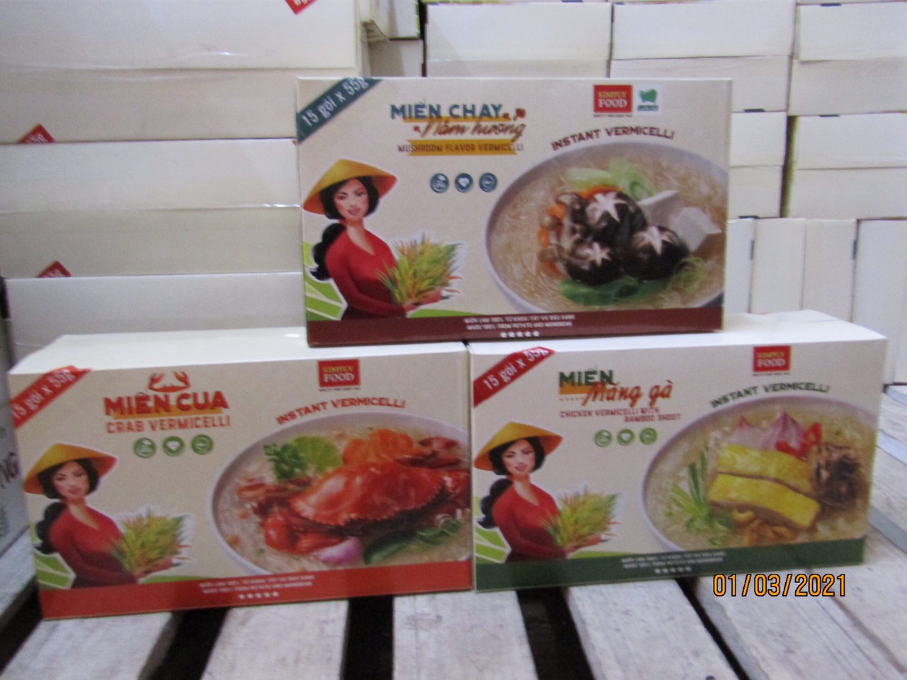 Miến cua gói (15 gói/ thùng) - Vermicelli