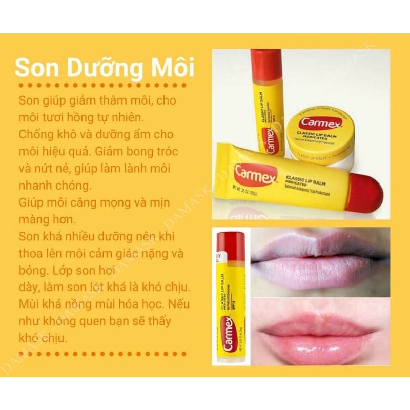 Son Dưỡng Môi Carmex Medicated Classic Lip Balm
