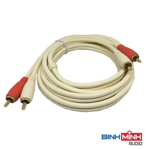Dây AV Choseal 2RCA ra 2 RCA ( hoa sen) dài 3m