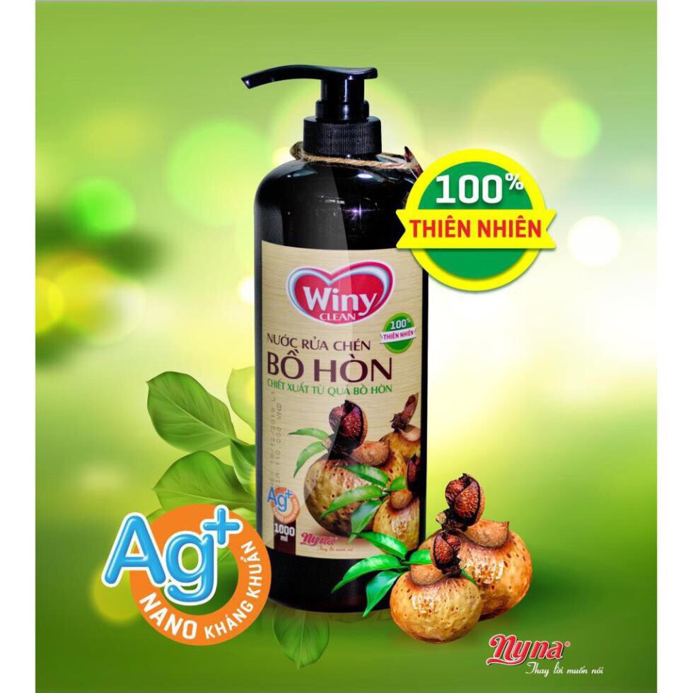 [HCM]Nước rửa chén thiên nhiên chiết xuất từ quả Bồ Hòn 1000ml