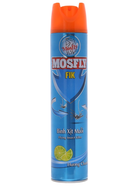 [HCM]Bình xịt muỗi Mosfly FIK hương chanh 600ml