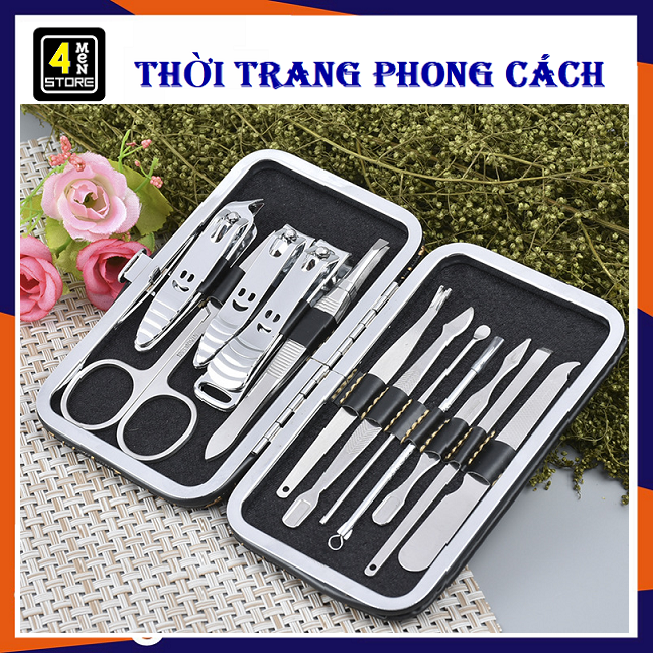 [HCM]⚡ Giá Siêu Rẻ ⚡ Bộ Làm Móng 12 Tiện Dụng - Bộ Dụng Cụ Làm Móng Đa Năng 12 Món