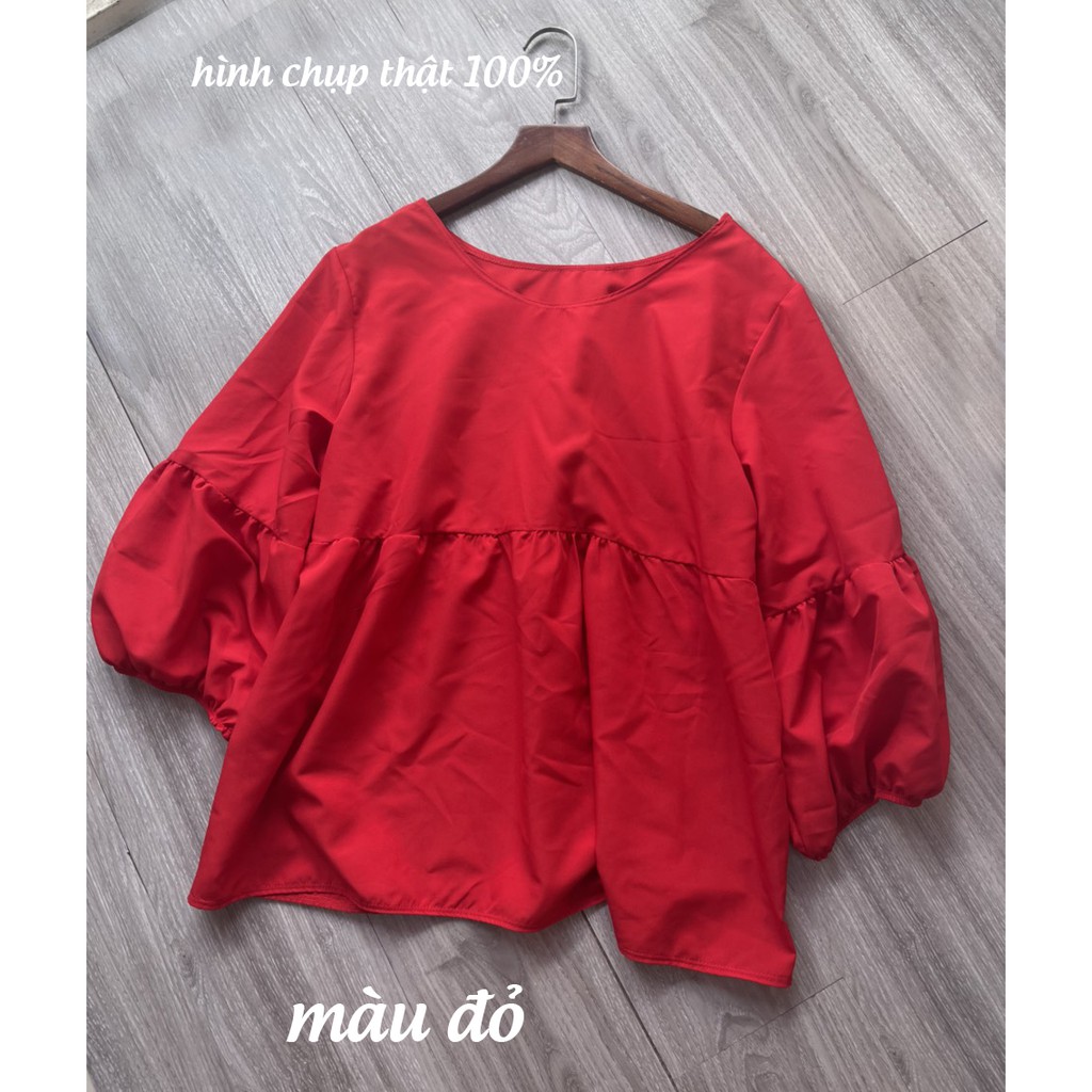 [HCM]áo peplum tay lỡ bigsize 60-95kg (5 màu)