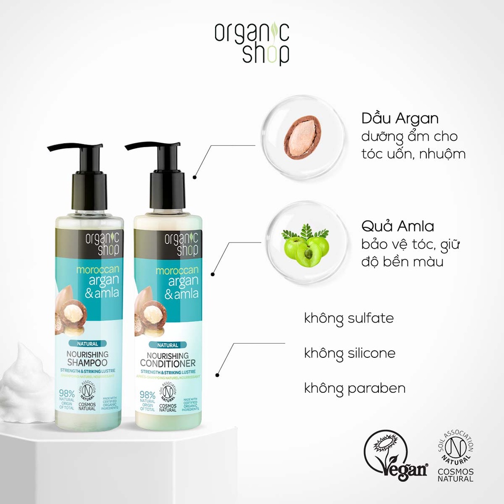 Dầu Gội - Dầu Xả Organic Shop 280ml