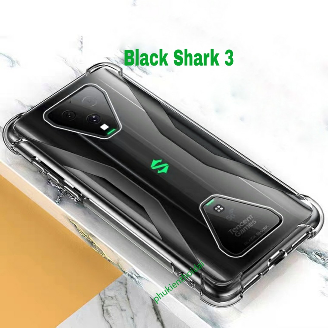 Ốp lưng Xiaomi Black Shark 3 / 3s dẻo trong suốt lồi 4 góc ôm khít máy hạn chế ố vàng chất đẹp