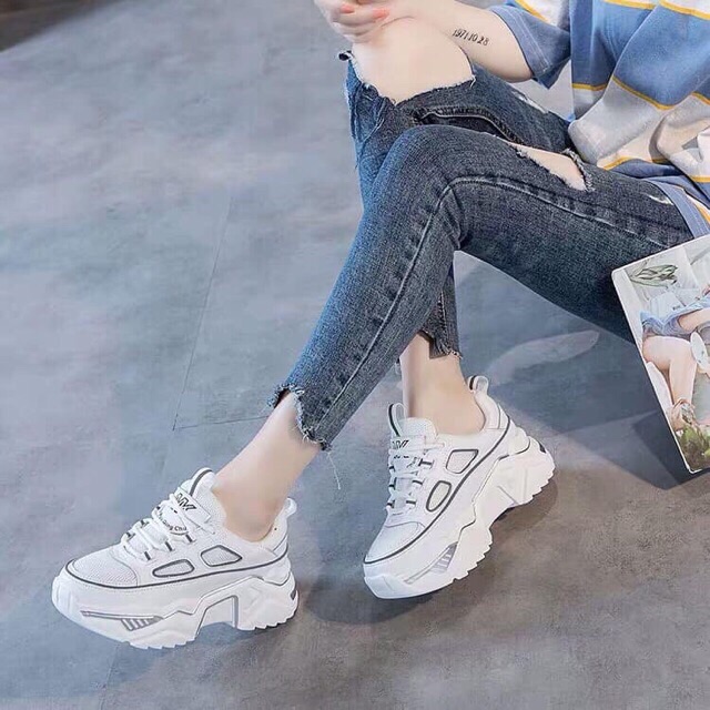 Giầy thể thao Ullzang nữ phản quang mới về