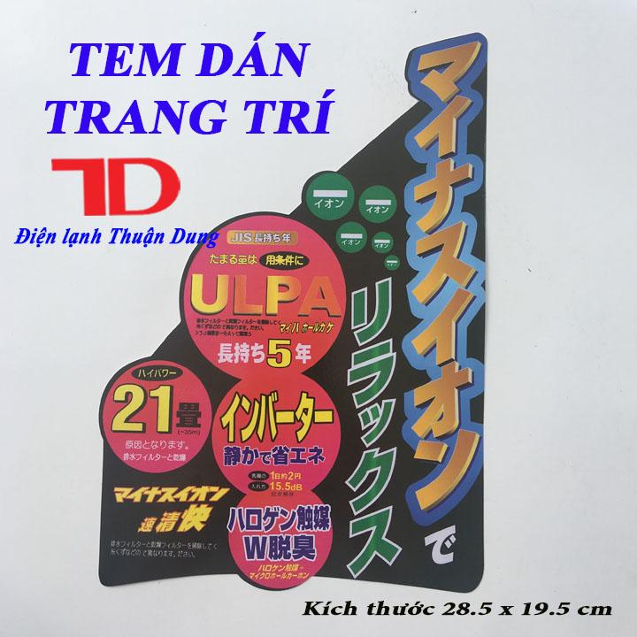 Tem dán trang trí hàng nội địa nhật
