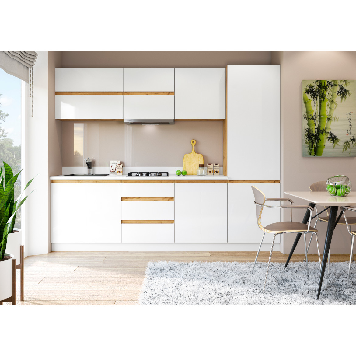 BỘ BẾP LIBRA SK007 CÓ MẶT BẾP - Kitchen Sets with worktop