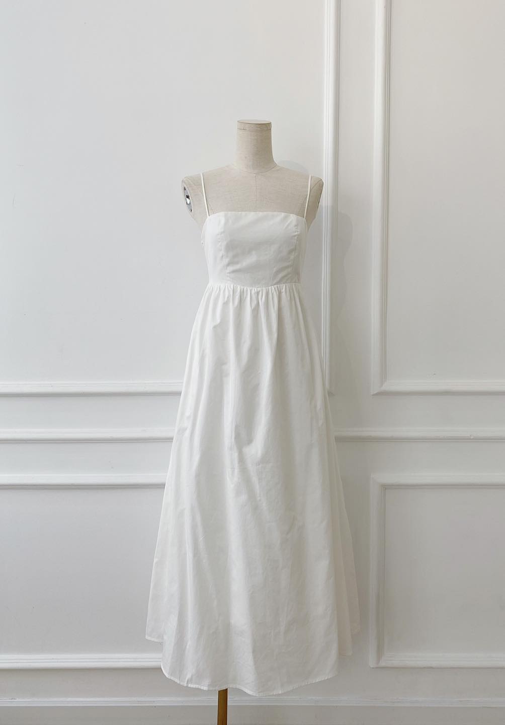 [Ảnh thật] Đầm maxi 2 dây cut out lưng bo thun