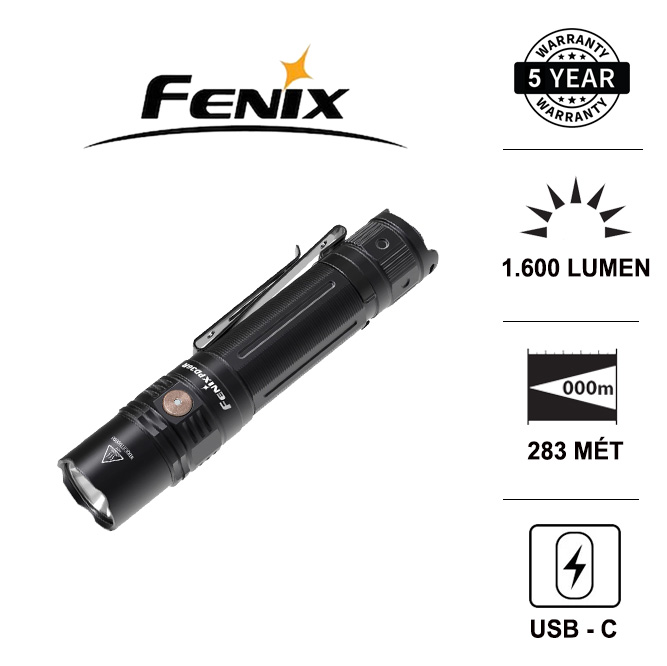Đèn pin chuyên dụng nhỏ gọn FENIX PD36R độ sáng 1600lm chiếu xa 283 m pin