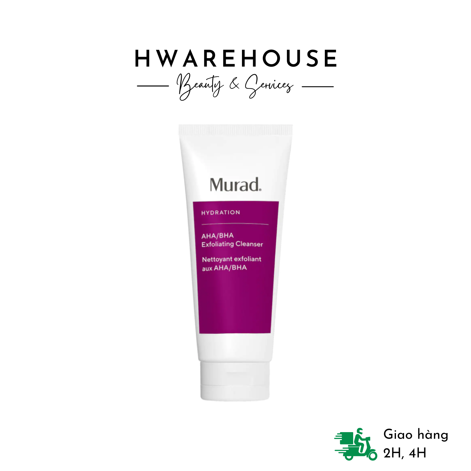 [200mL- HSD:T02.25 - không hộp] Sữa rửa mặt Murad AHA/BHA Exfoliating Cleanser