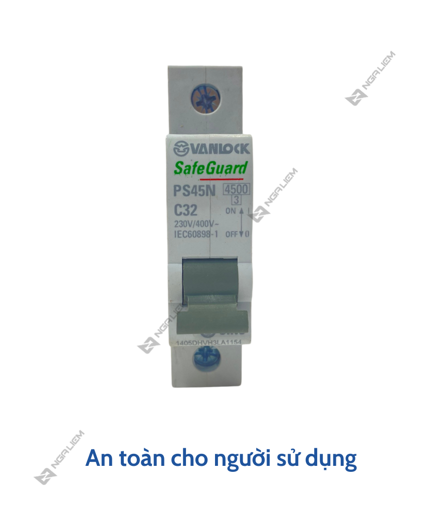 CB 1 Tép SINO (10A, 16A, 20A, 25A, 32A, 40A, 63A) PS45N - 1 Cực