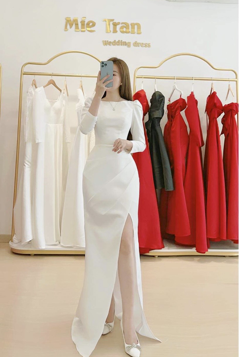 DẠ HỘI ĐUÔI CÁ XẾP LY CHE BỤNG - MIE DRESS