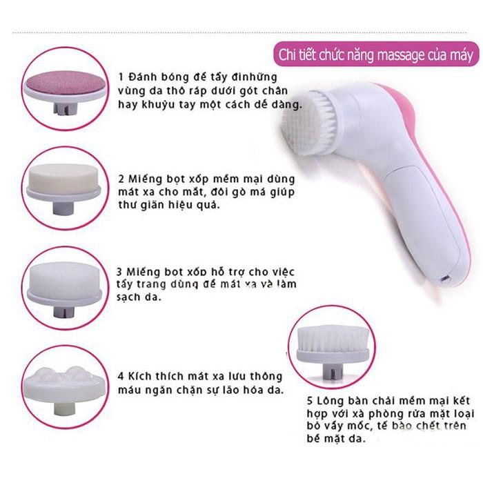 Máy Massage Rửa Mặt 5 trong 1 Beauty Care