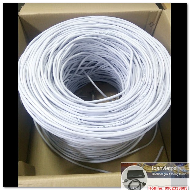 Dây mạng cat6e cuộn chiều dài 305m