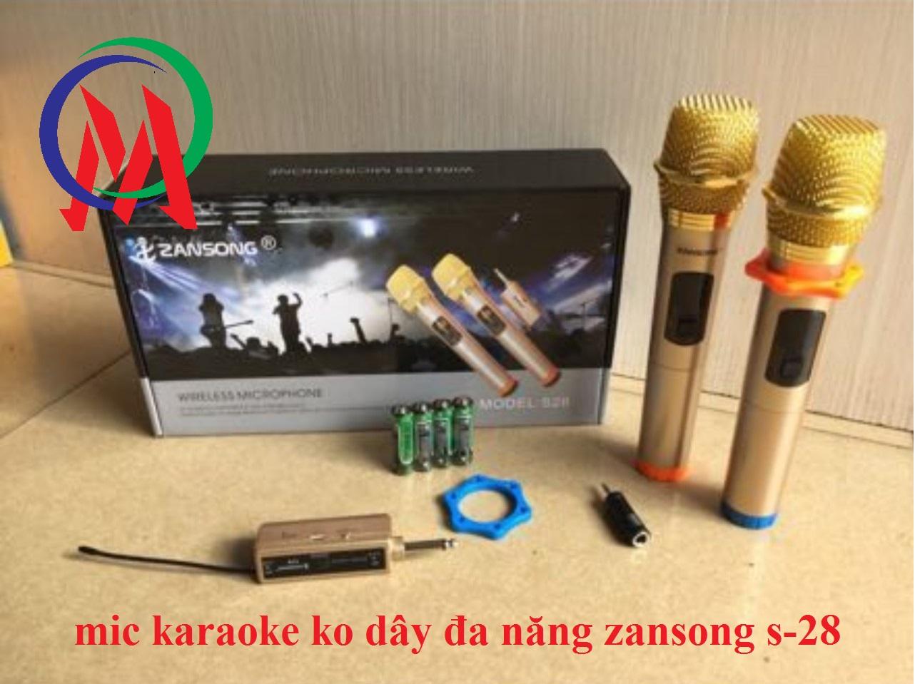 [HCM]mic karaoke ko dây đa năng zansong s-28