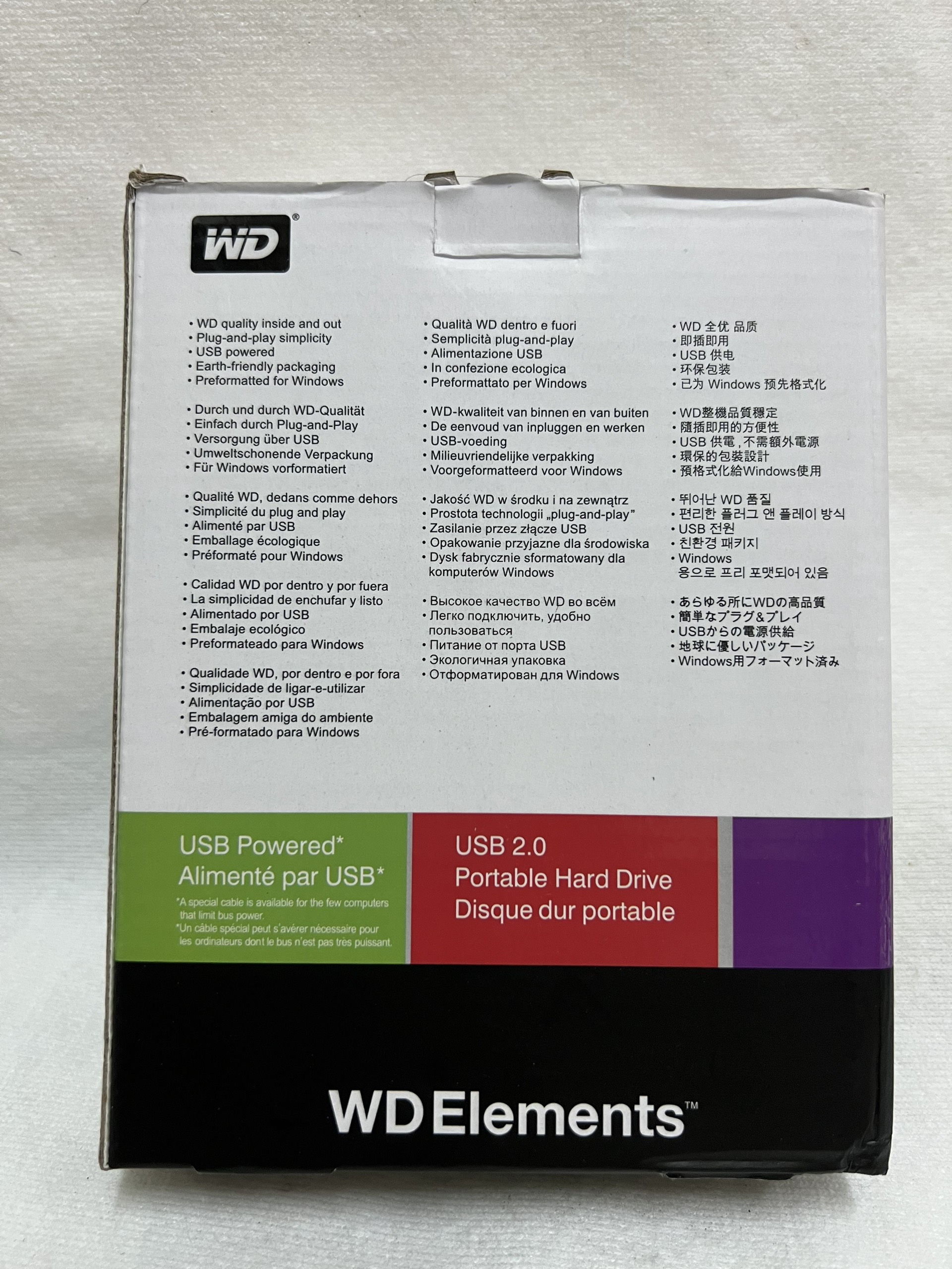 Hộp đựng ổ cứng WD Elements HDD box 2.5 inch usb 2.0