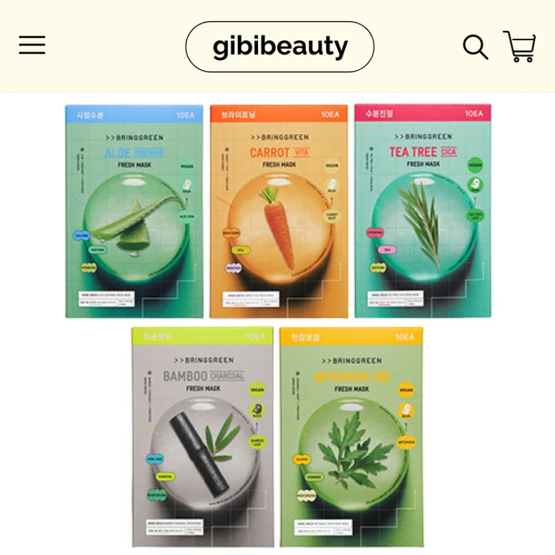 [T11.2025] Mặt nạ BRING GREEN Fresh Mask