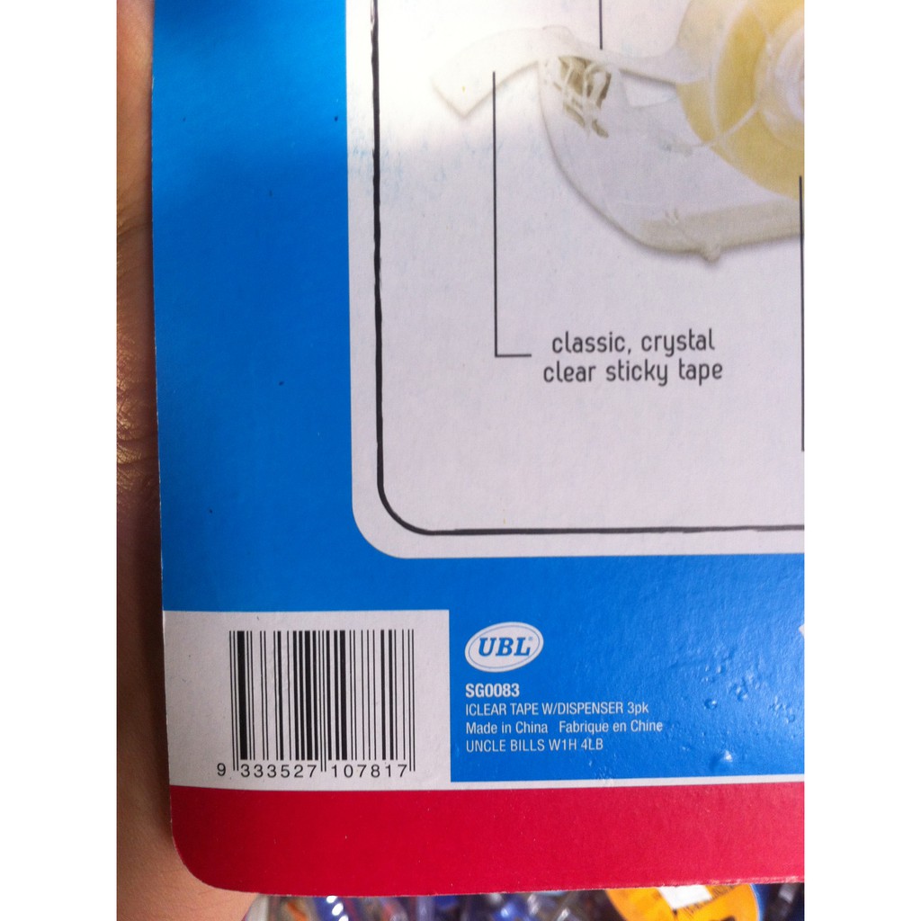 Bộ 3 băng keo trong Uncle Bills SG0083
