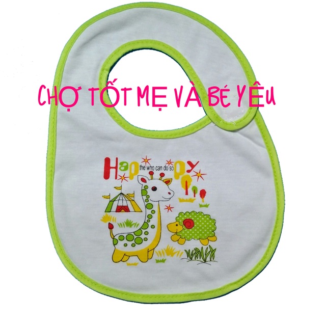 Combo 3 Yếm Dán Cotton Cho Bé Ăn Dặm